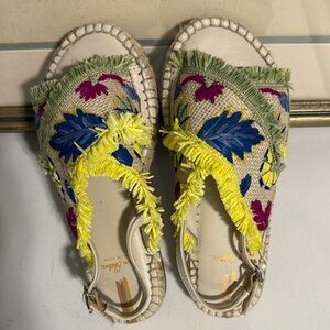 Sam Edelman Multicolor Embroidered Espadrilles kids sandals